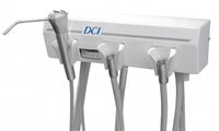 Dental DCI Alternative Arm Mounted 2 Wet w/Tray & White Flex Arm  PN 4129